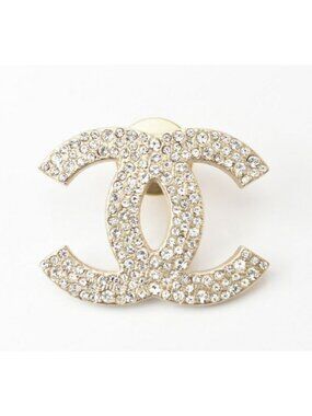 Chanel Brooch Pin Rhinestone